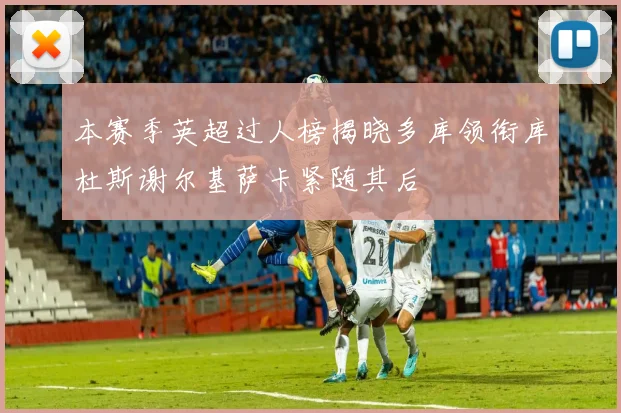 本赛季英超过人榜揭晓多库领衔库杜斯谢尔基萨卡紧随其后